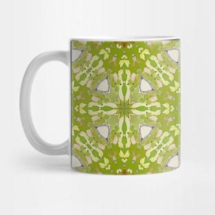 Lime Green Connected Diamonds Pattern - WelshDesignsTP003 Mug